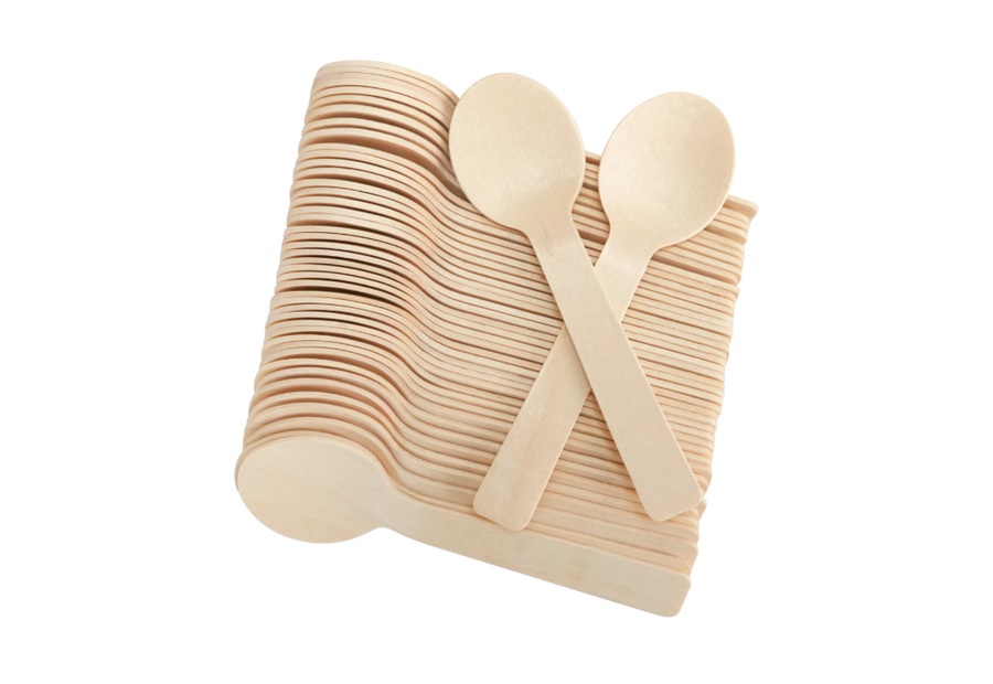 100 mm wooden ice cream spoon