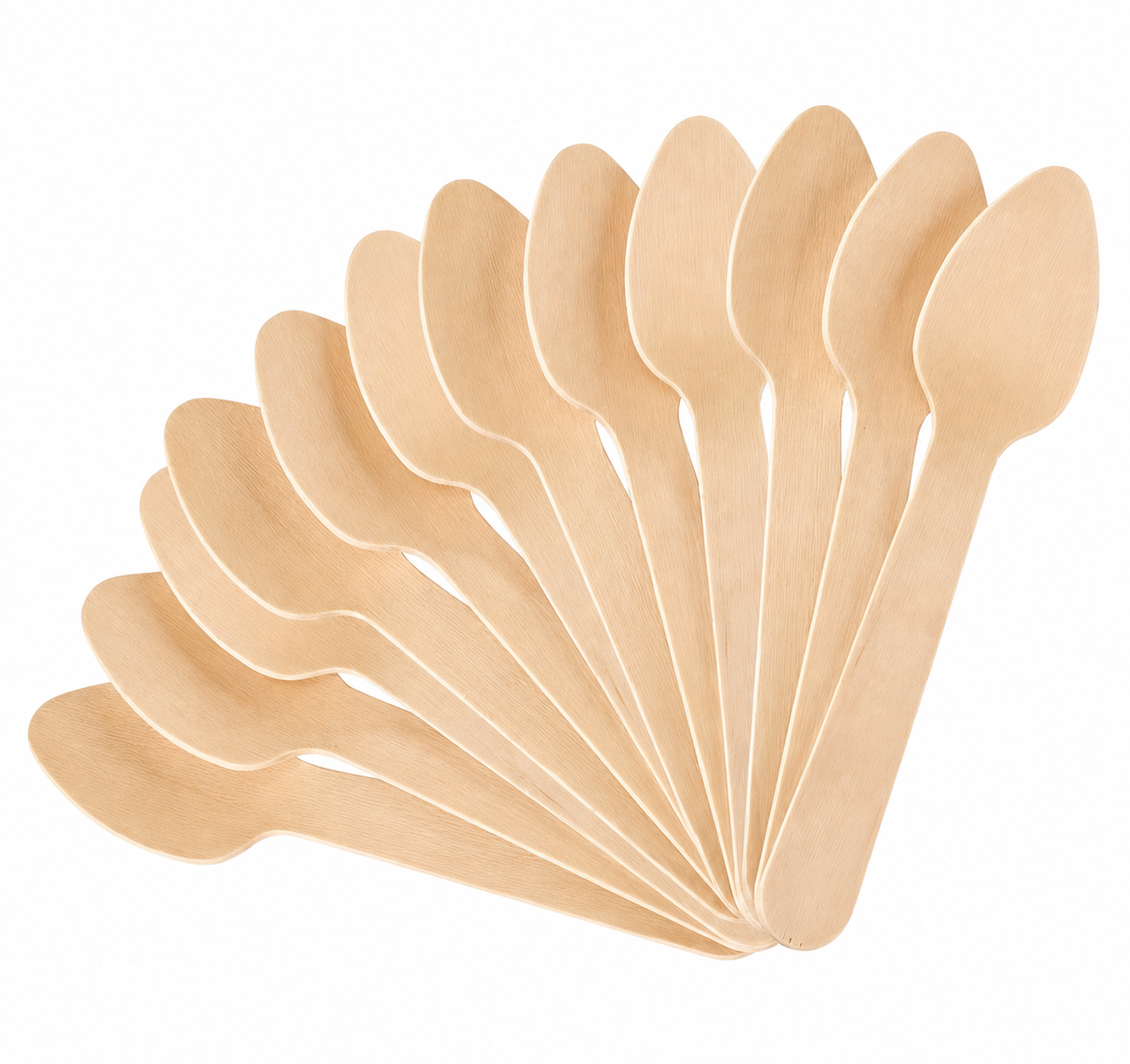 110 mm wooden ice cream spoon