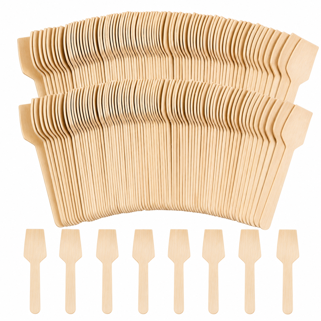 95 mm square wooden ice cream spade