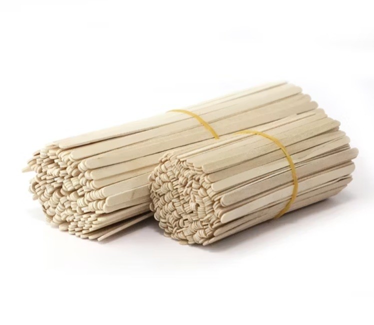 Bundle packing for wooden coffee stirrers