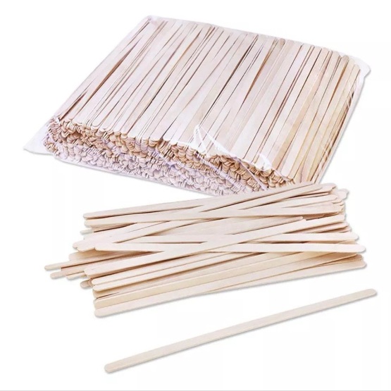 Bag packing for wooden coffee stirrers