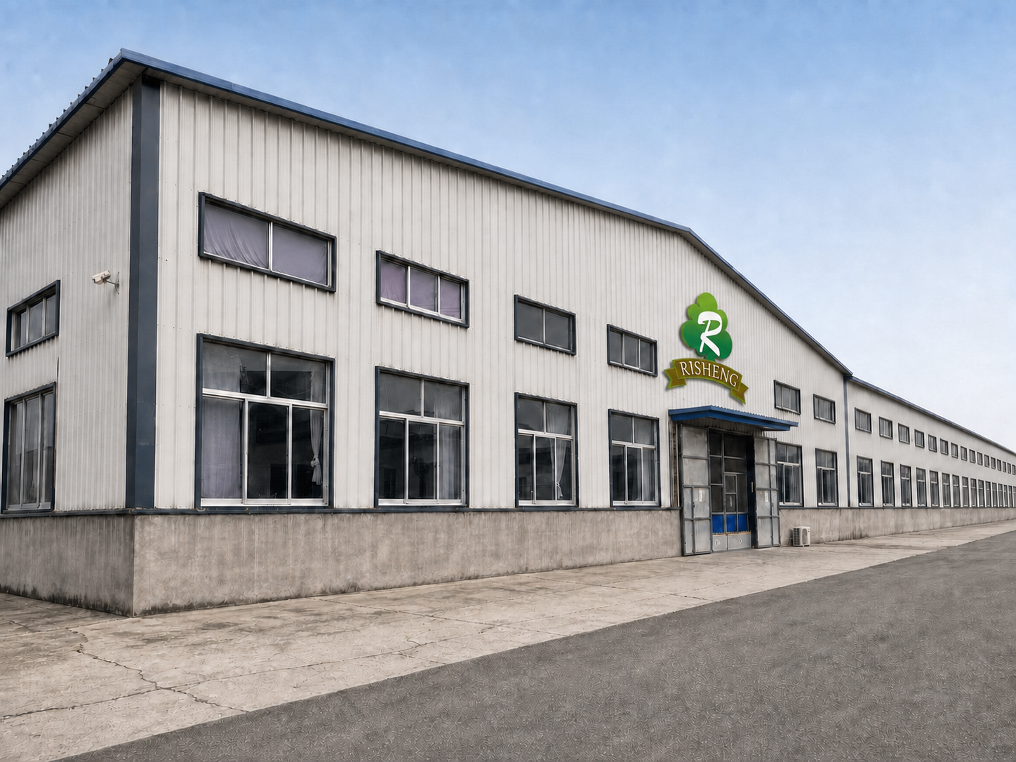 Risheng factory exterior with company logo