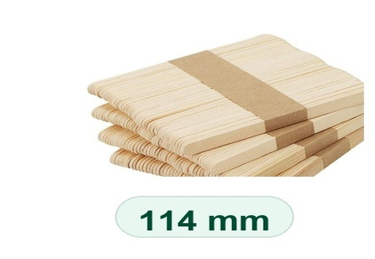 114 mm wooden ice cream sticks in bundle packing