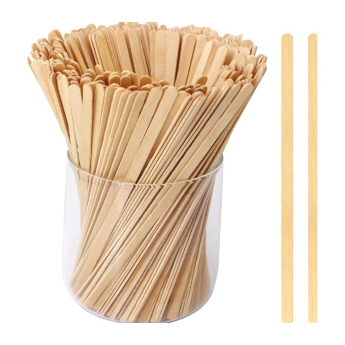 Wooden coffee stirrers
