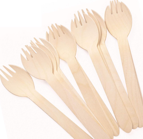 Wooden spork
